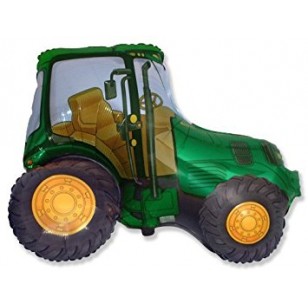 Green Tractor Supershape Balloon